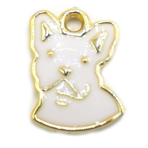 pingente cachorro branco